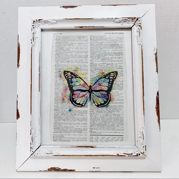 Dictionary Art Print, Butterfly, Vintage Art Print, Dictionary Print - Picture 2 of 3